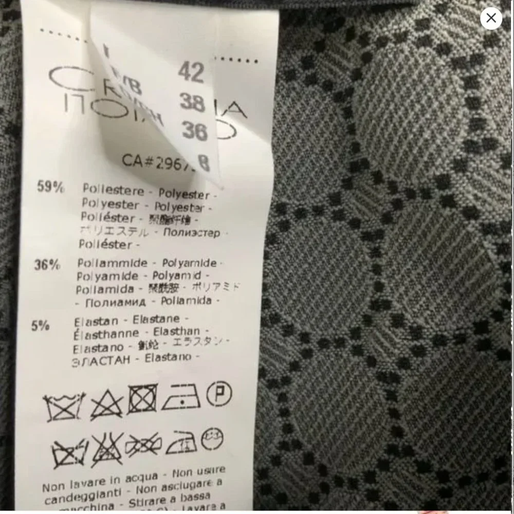 CRISTINA GAVIOLI Polymide Blend Pull On Elasticized Waist Leggings MADE IN ITALY - Picture 6 of 8